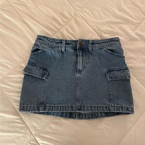 Billabong Blue Denim Mini Skirt